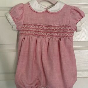 Like New Rachel Riley Smocked Baby Bubble